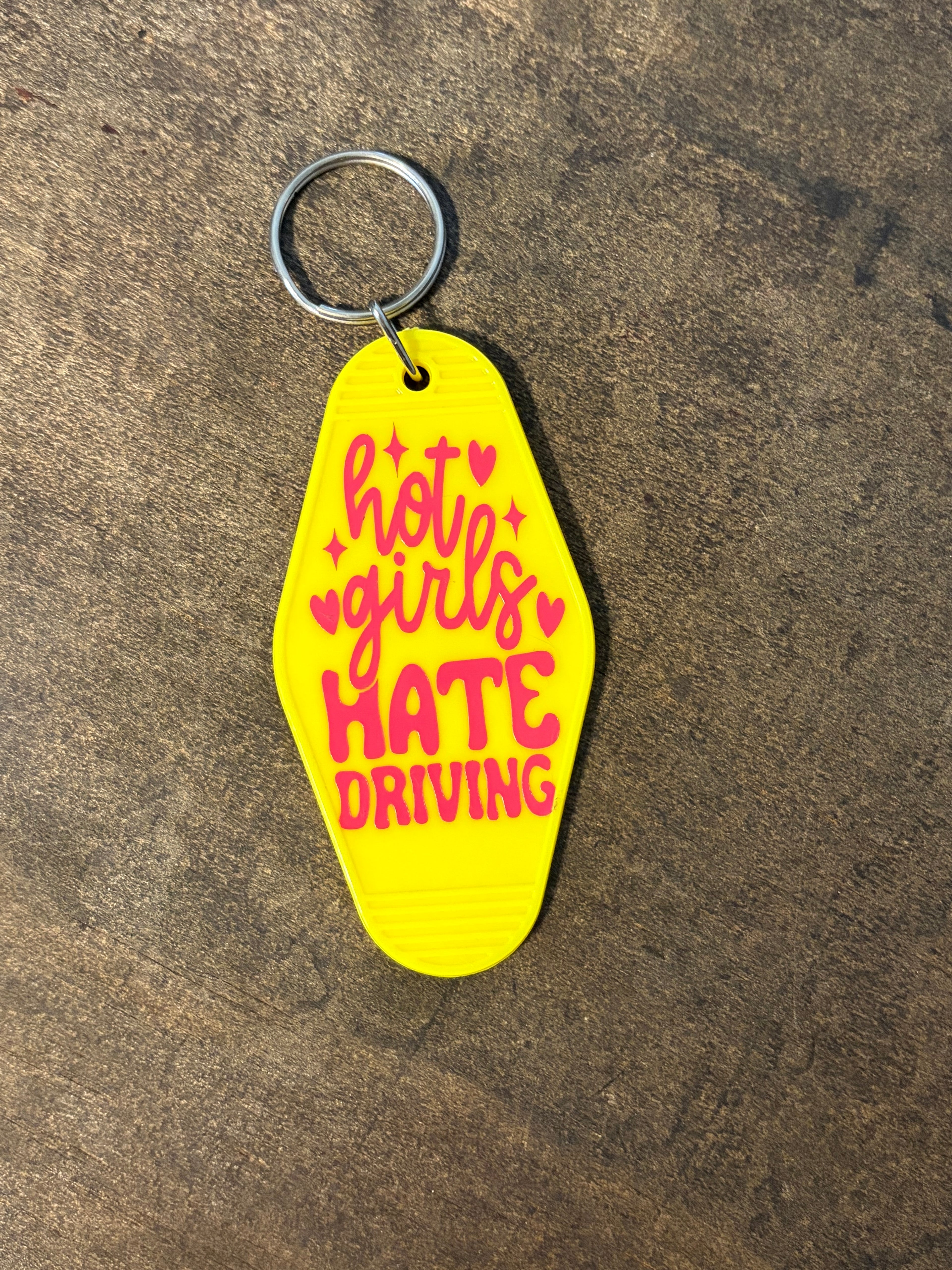 Hate Driving Motel Keychain