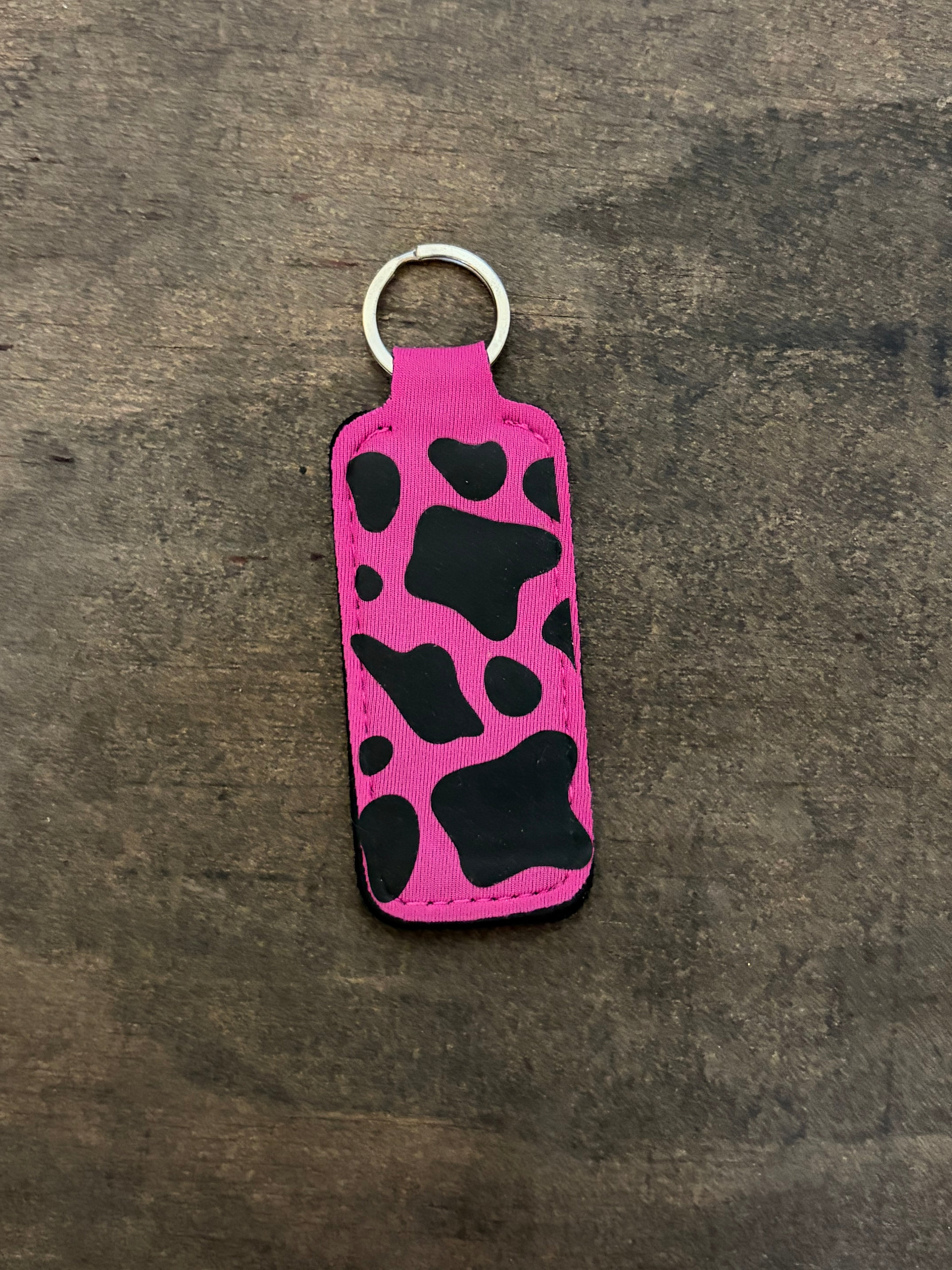 Cow Print Chapstick Holder