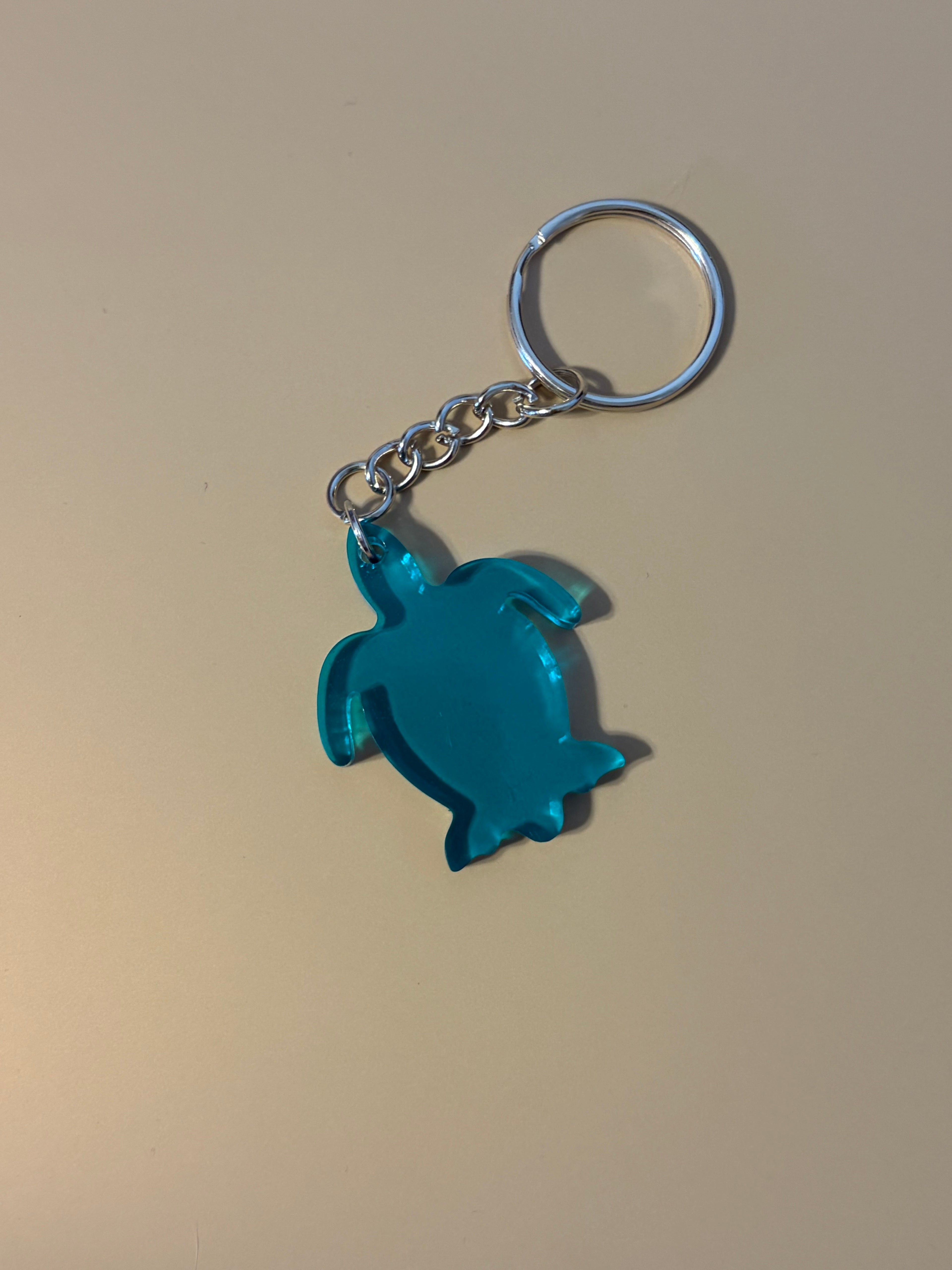 Resin Turtle Keychain