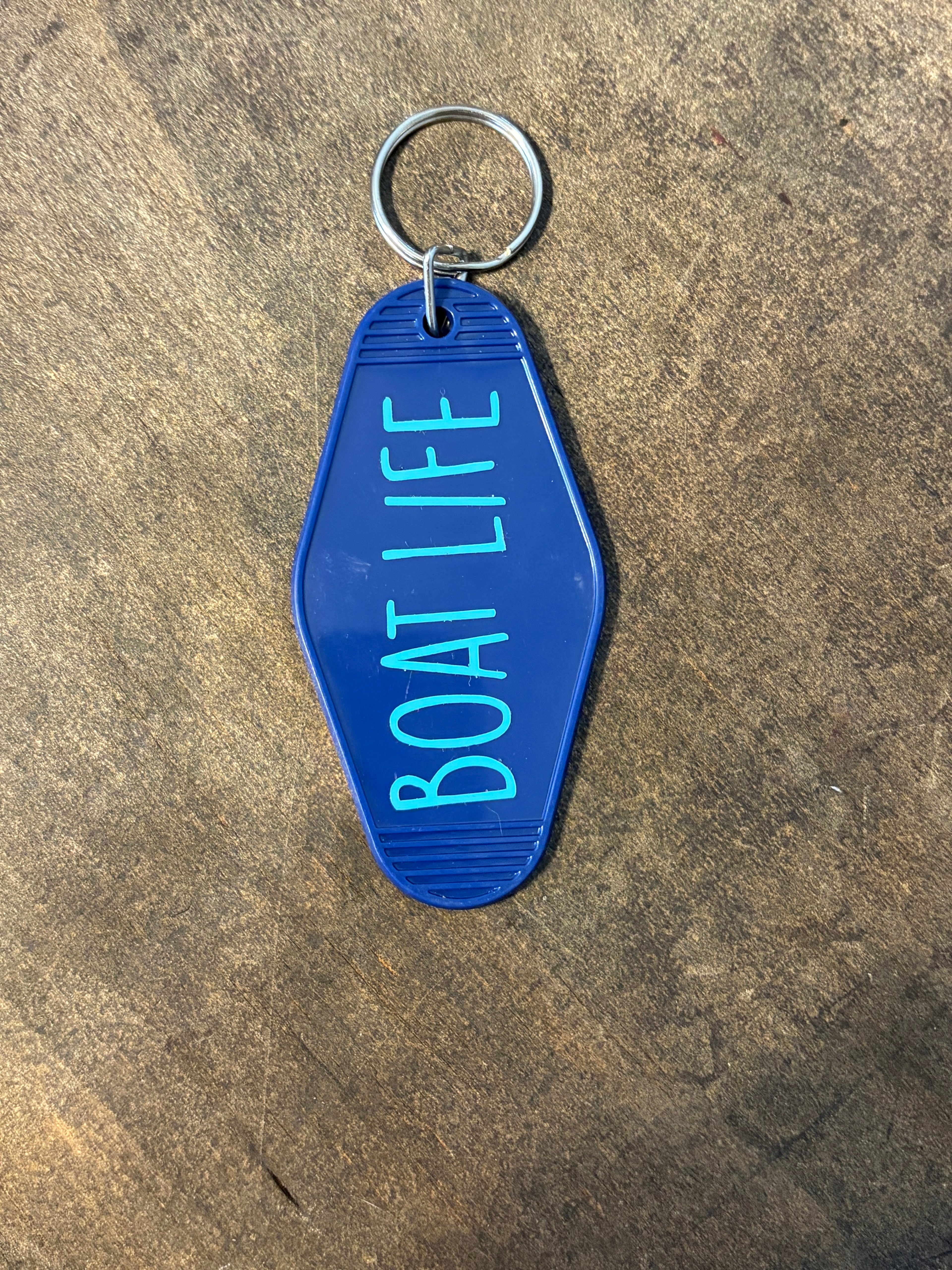 Boat Life Motel Keychain