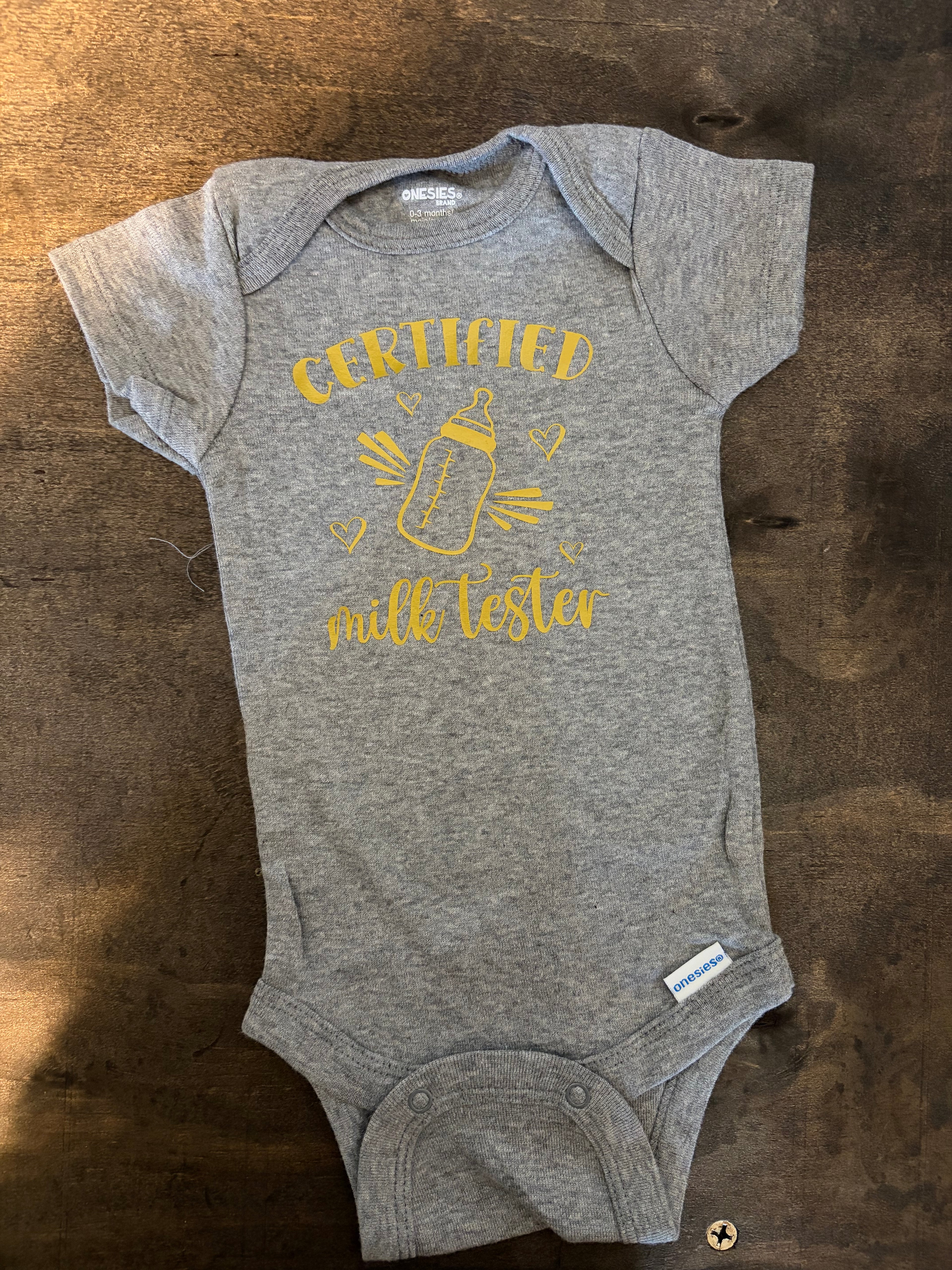 Milk Tester Onesie