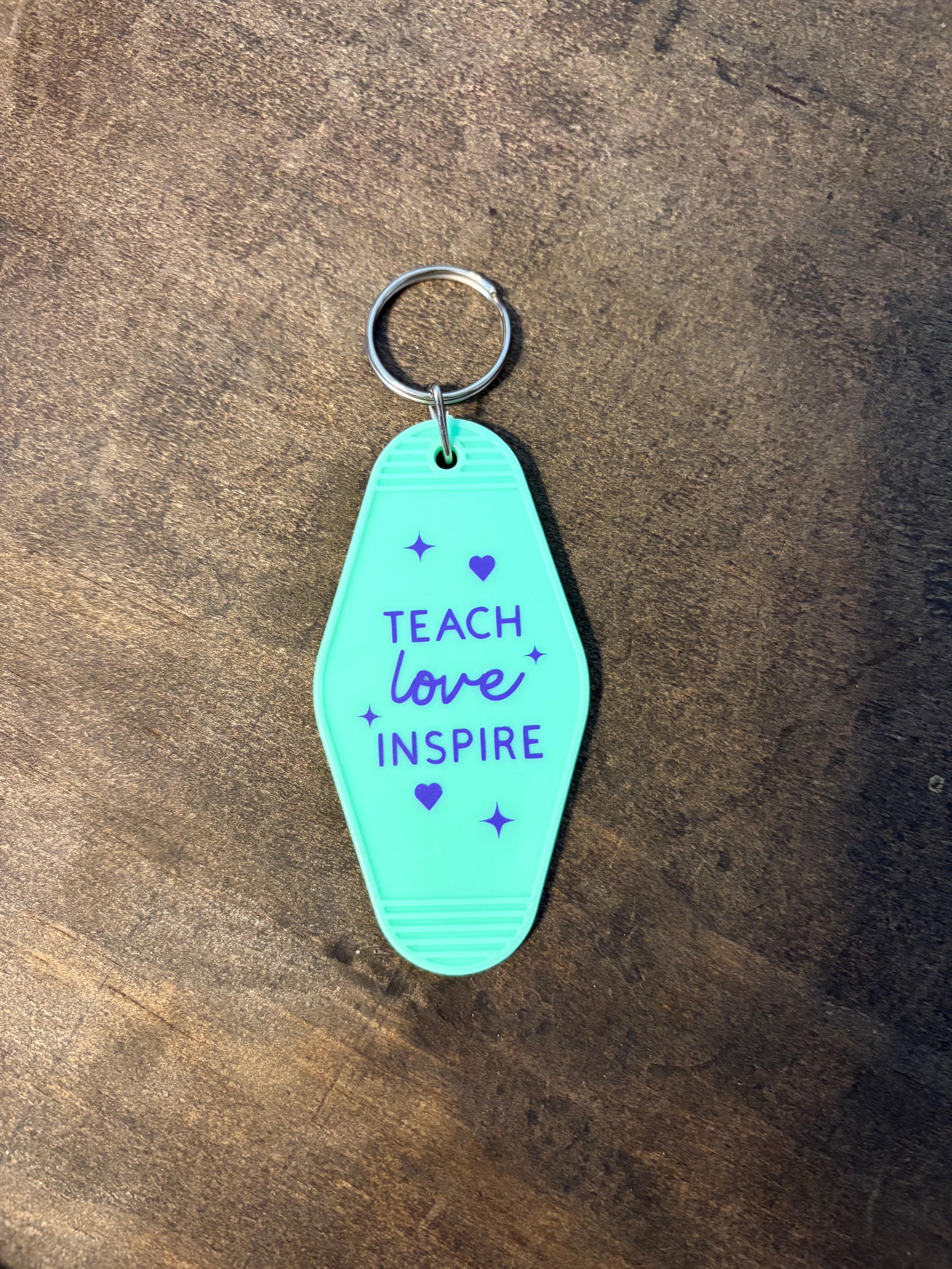 Teach Motel Keychain
