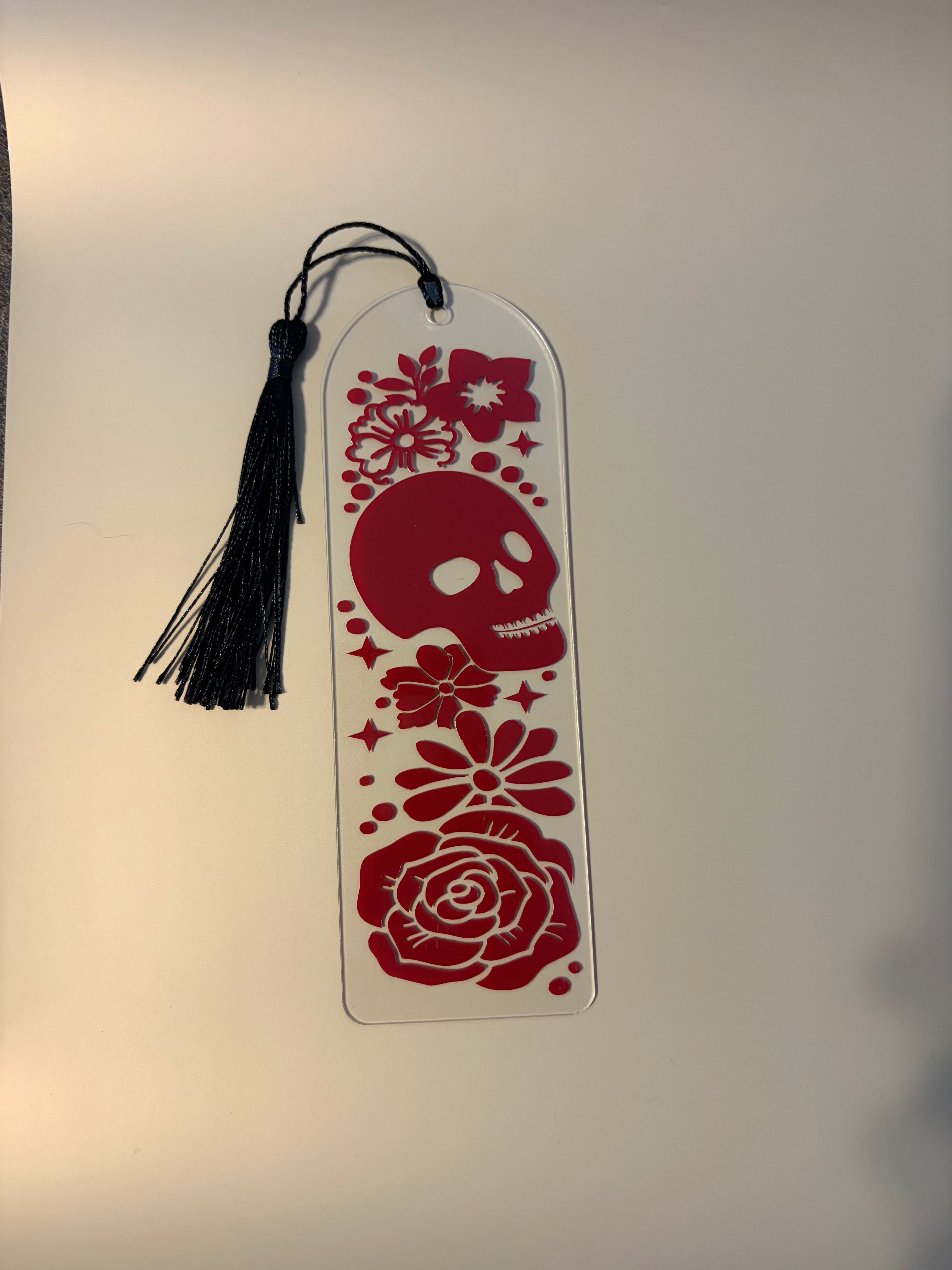 Skull&Flowers Bookmark