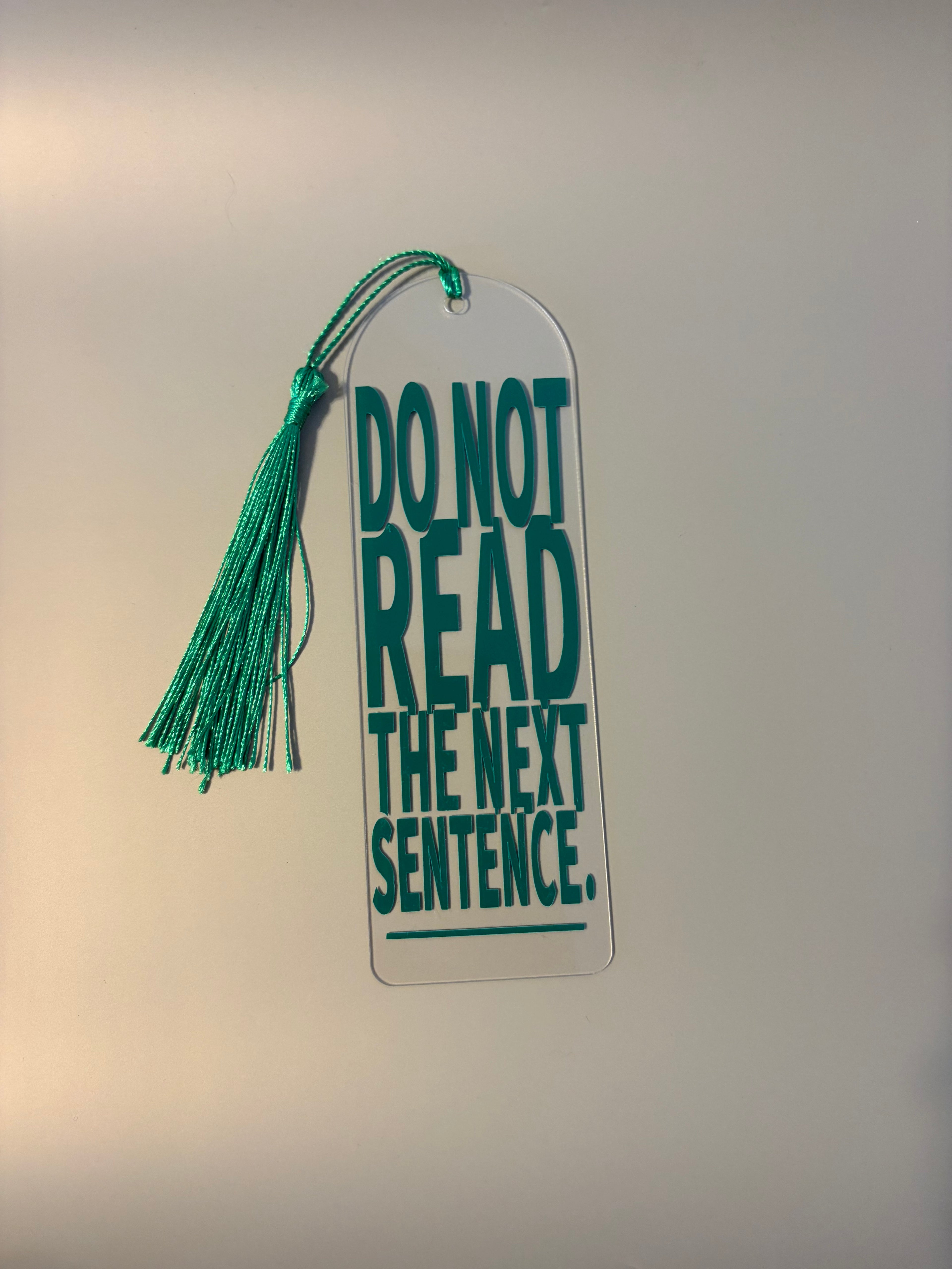 Do Not Read Bookmark