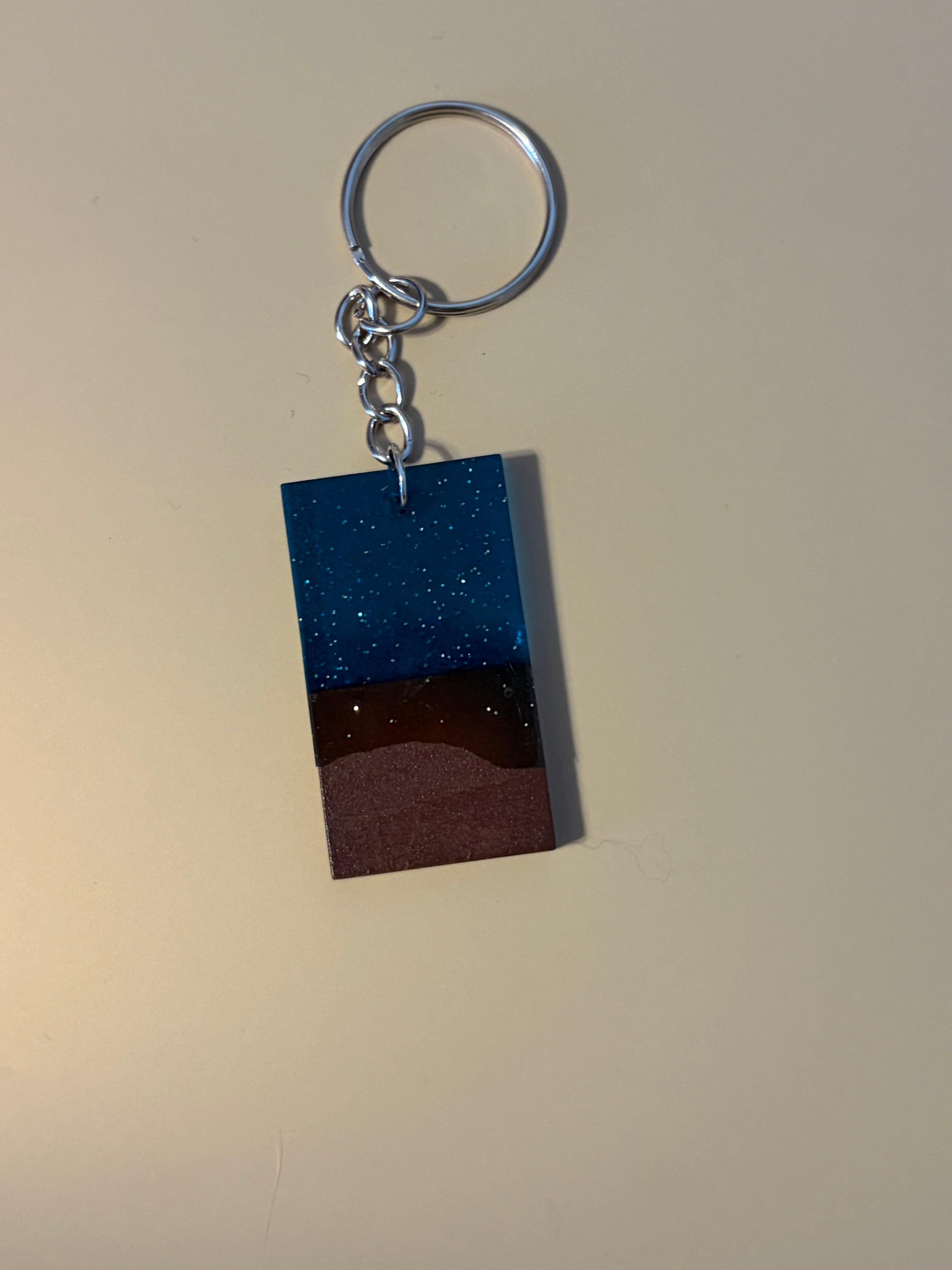 Resin&Wood Keychain