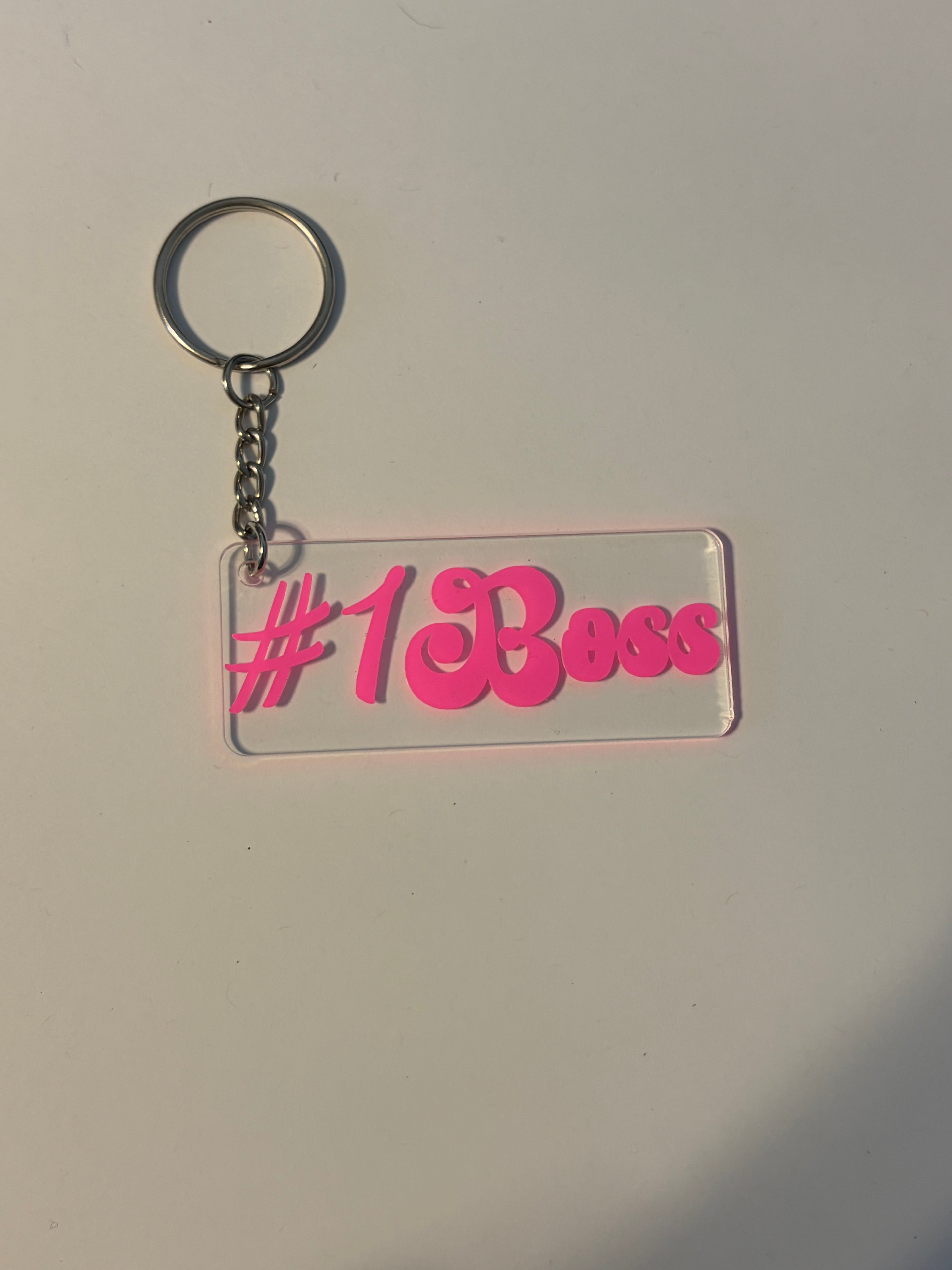 #1 Boss Keychain