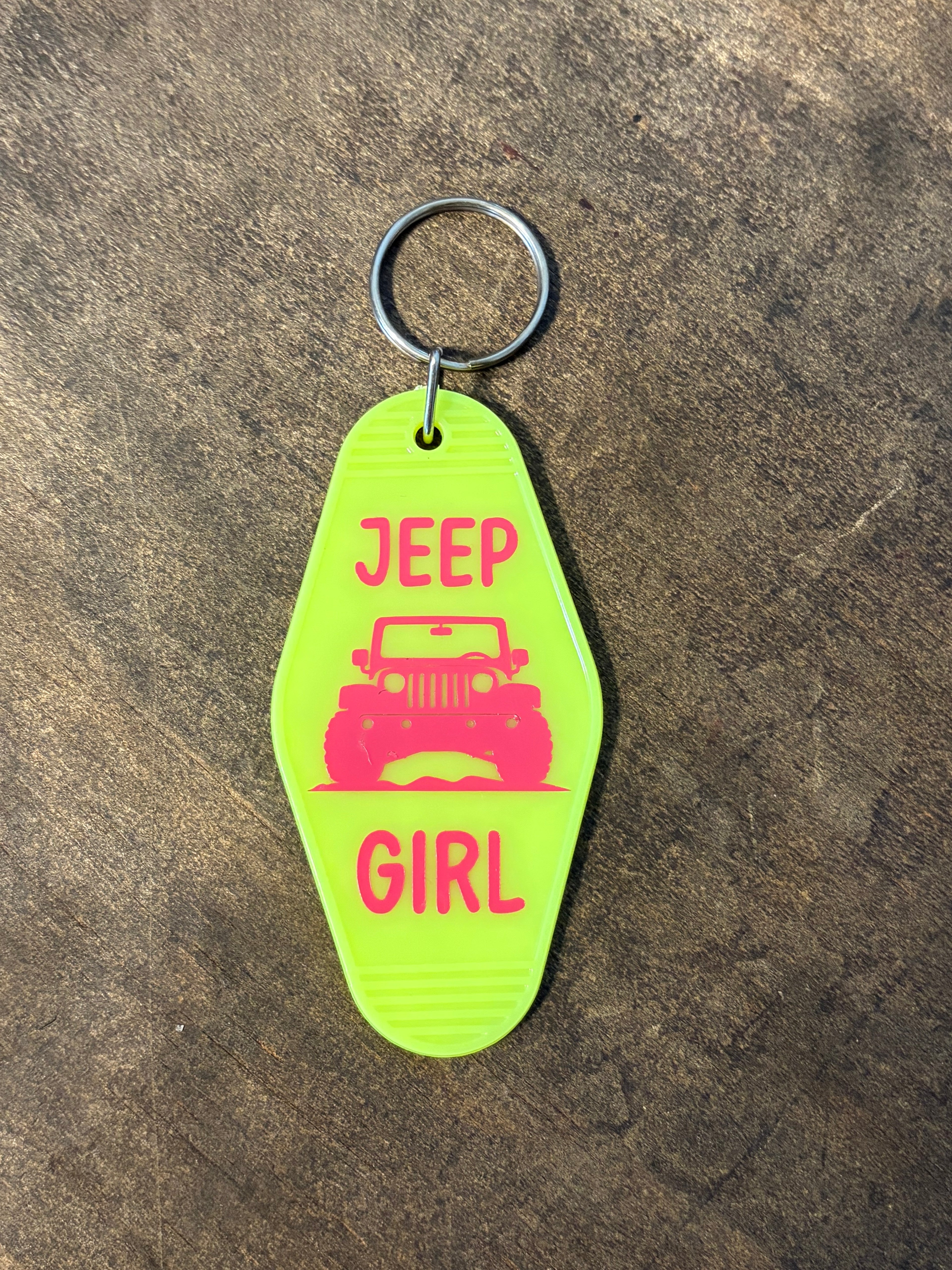 Jeep Girl Motel Keychain