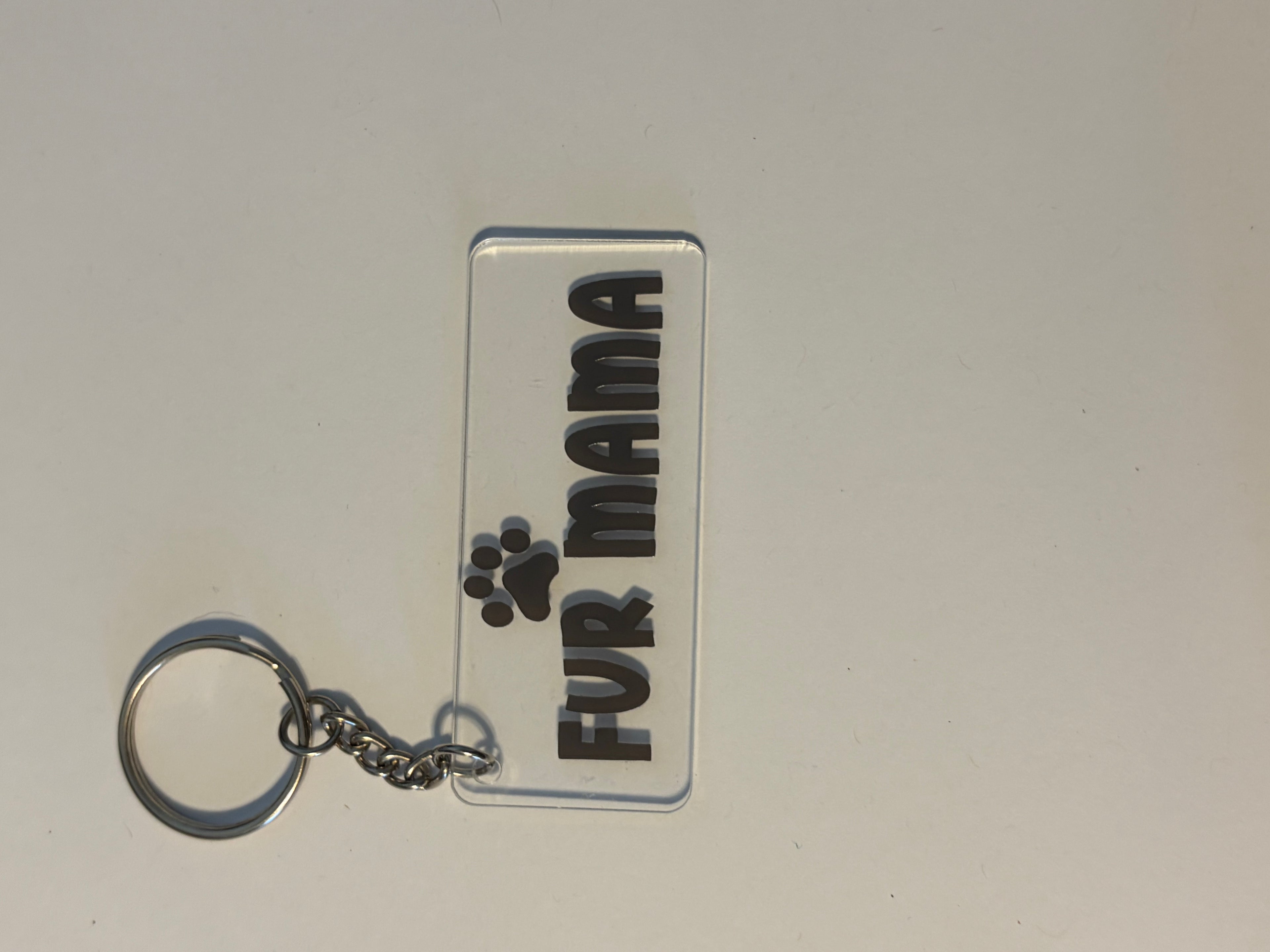 Mom, Mama, Fur Mama Keychain