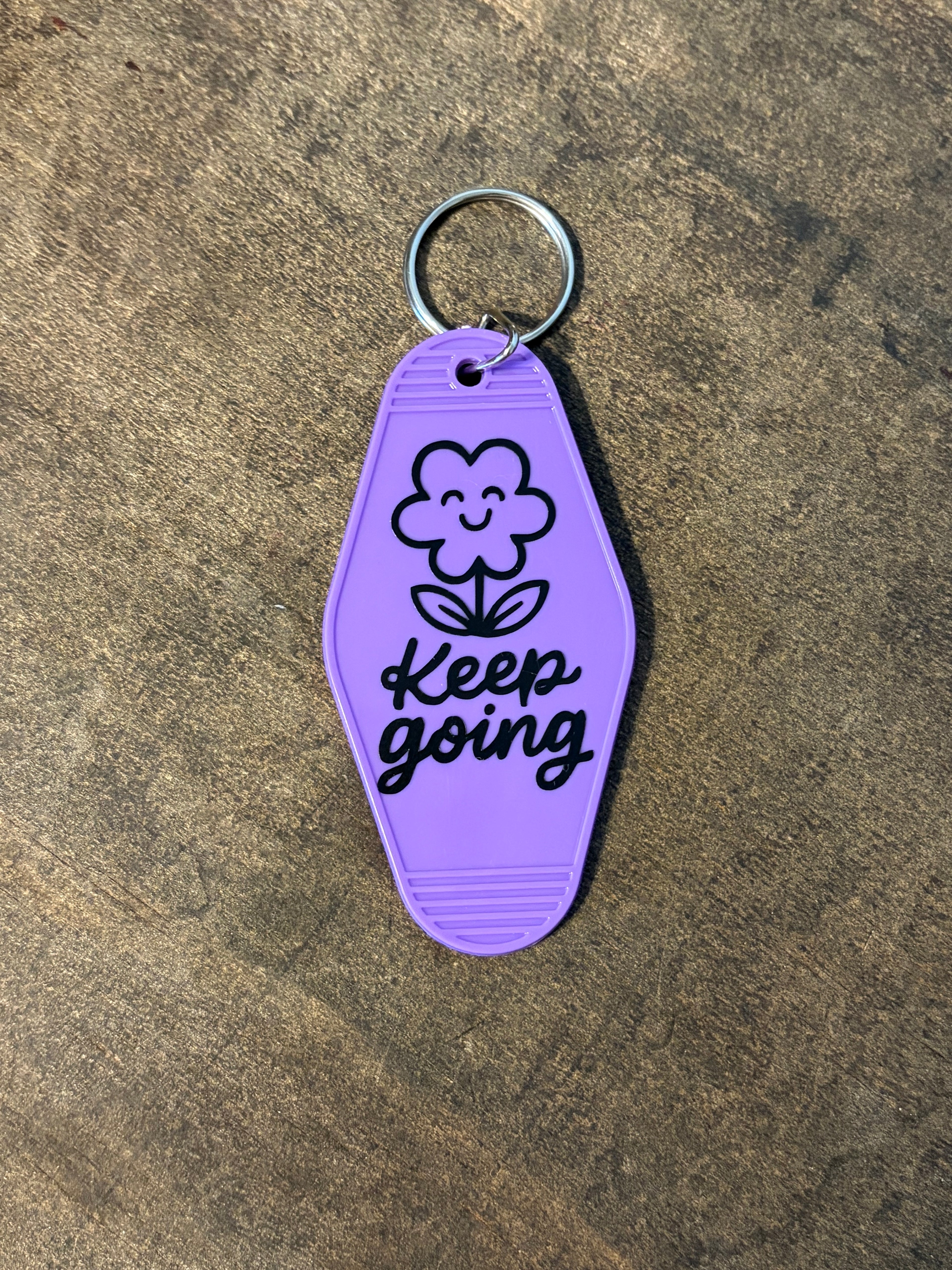 Keep Going Motel Keychain