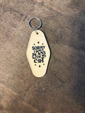 Plans With My Cat Motel Keychain