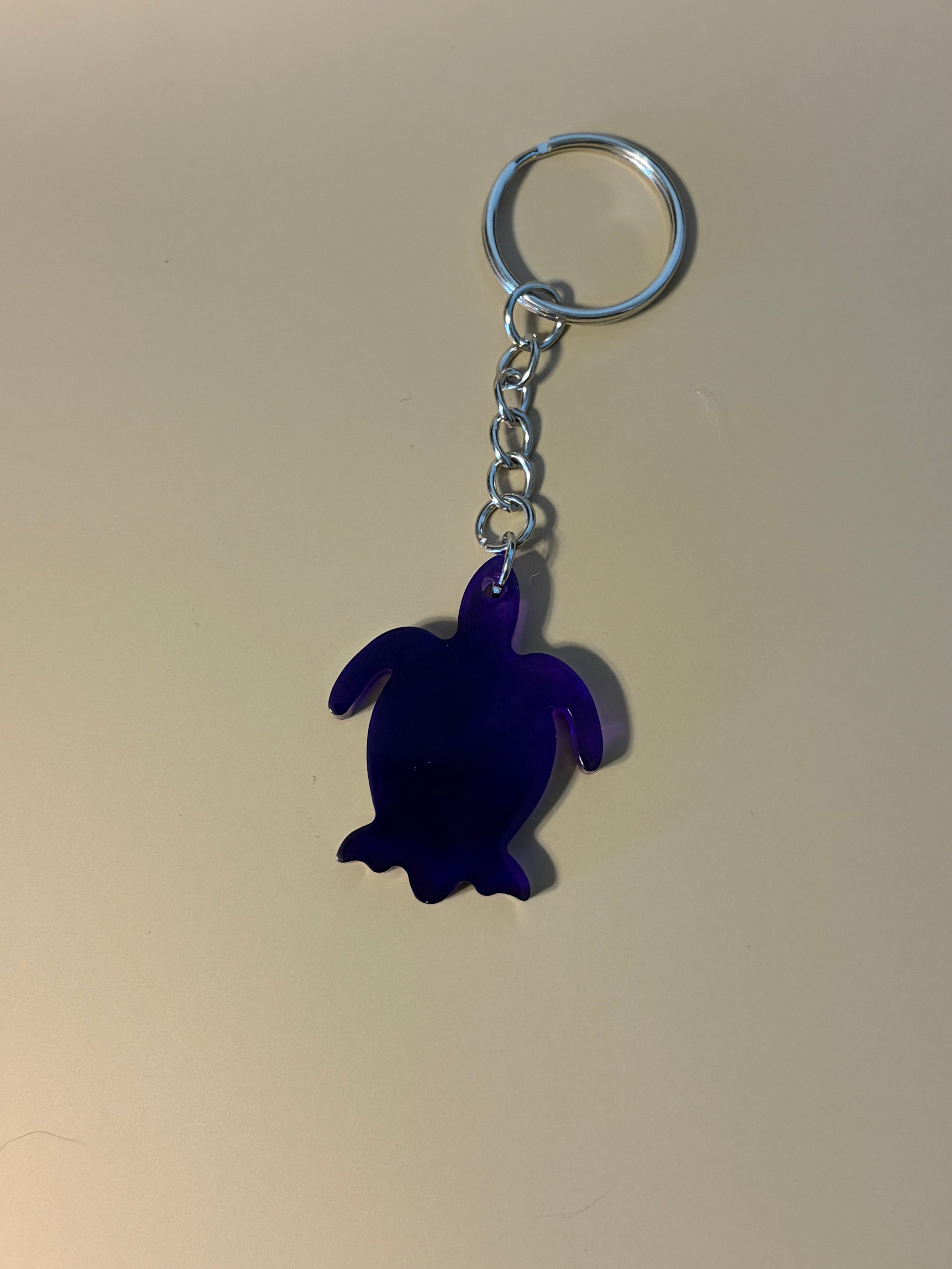 Resin Turtle Keychain