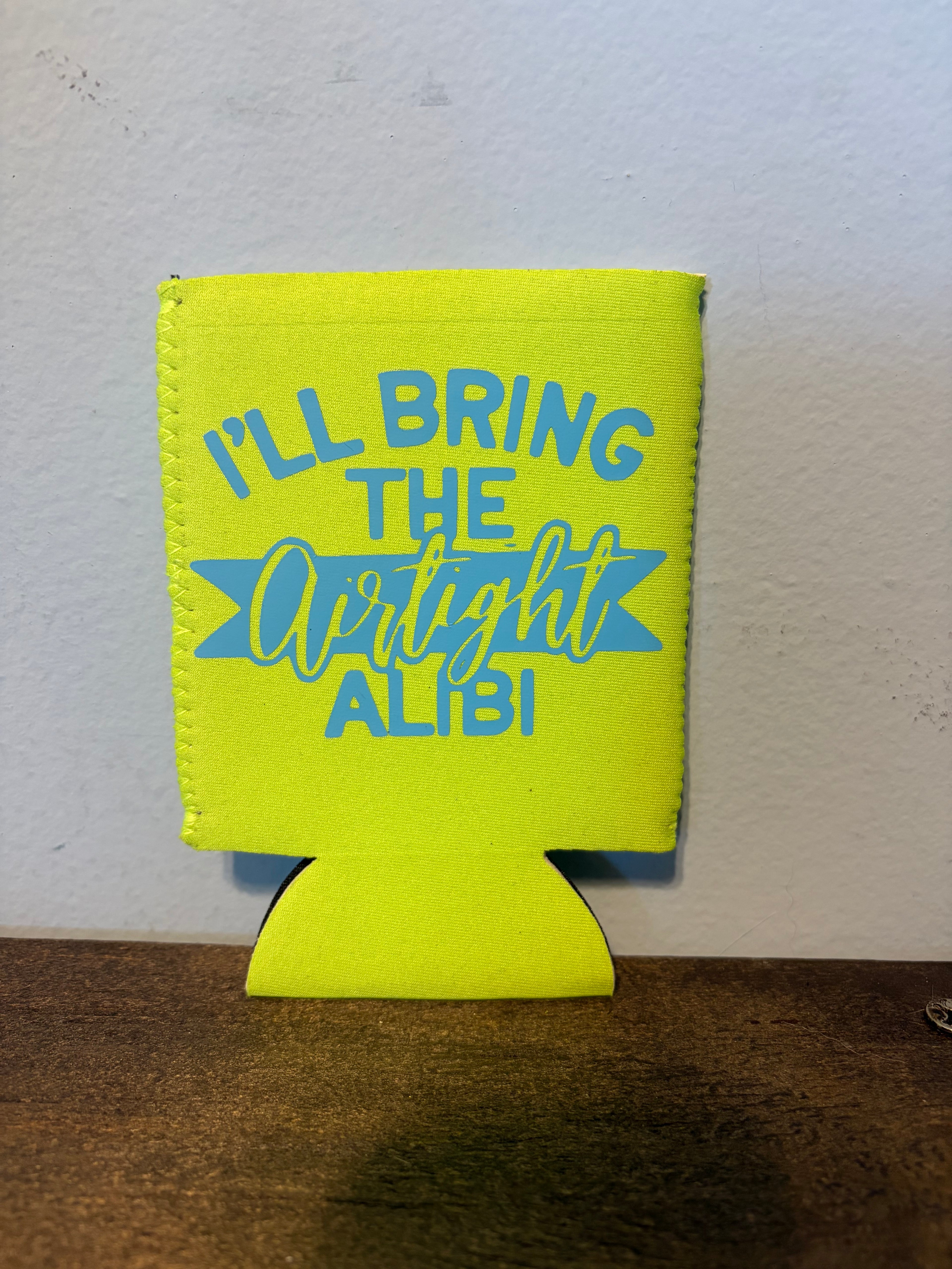 Airtight Alibi Koozie