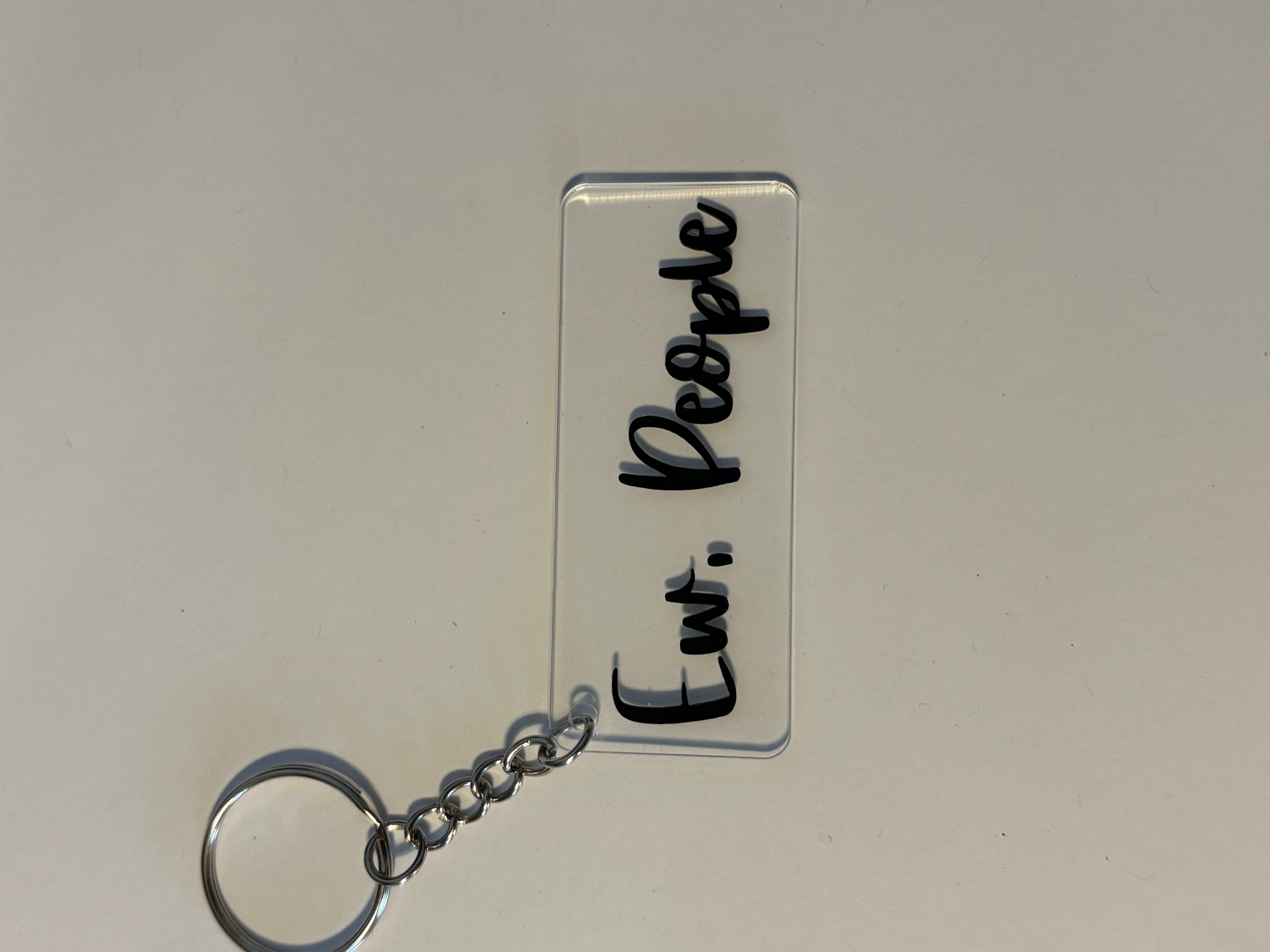 Ew, People Keychain