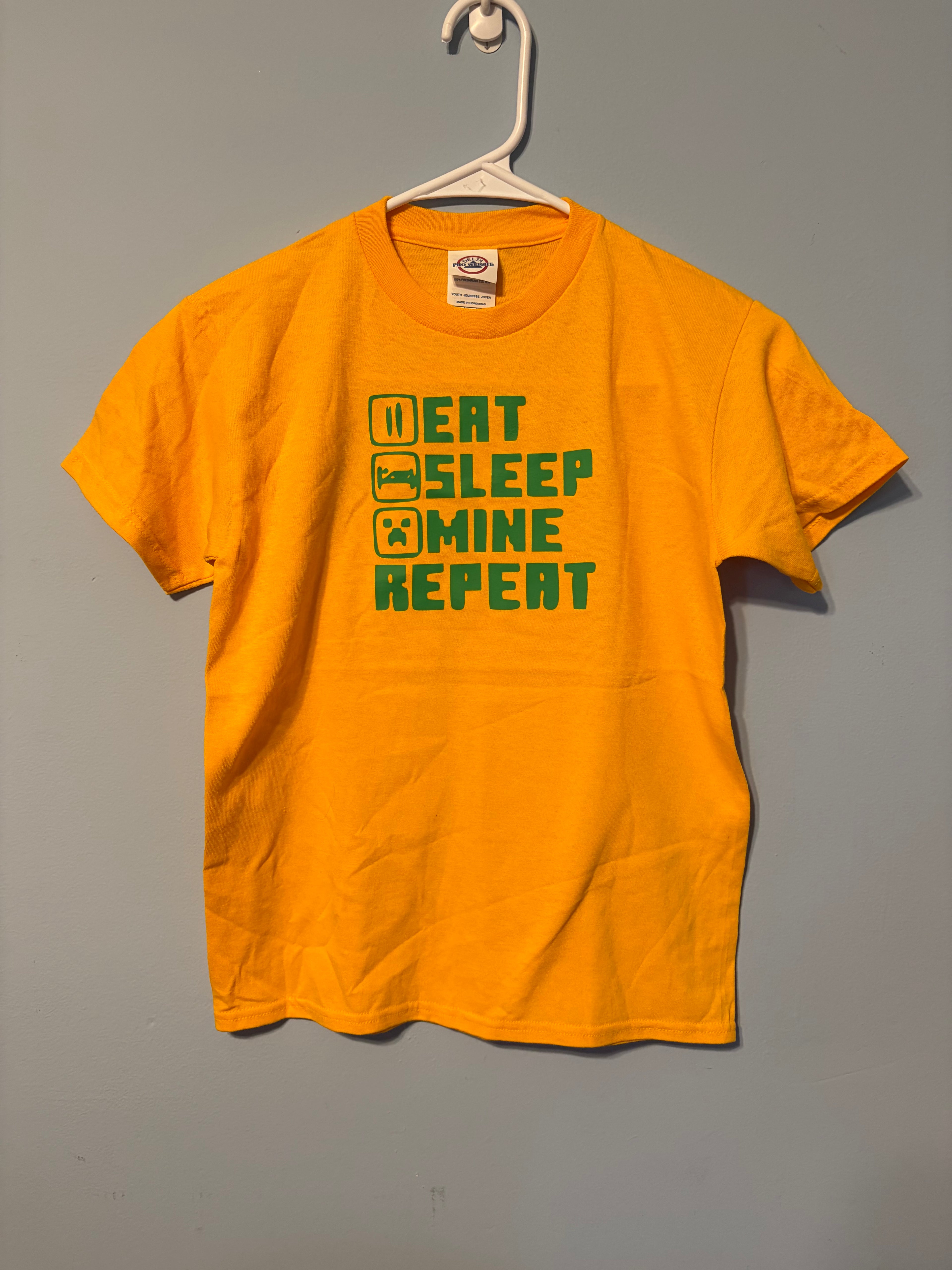 Eat Sleep Mine Repeat Youth T-Shirt