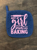 Just A Girl Pot Holder