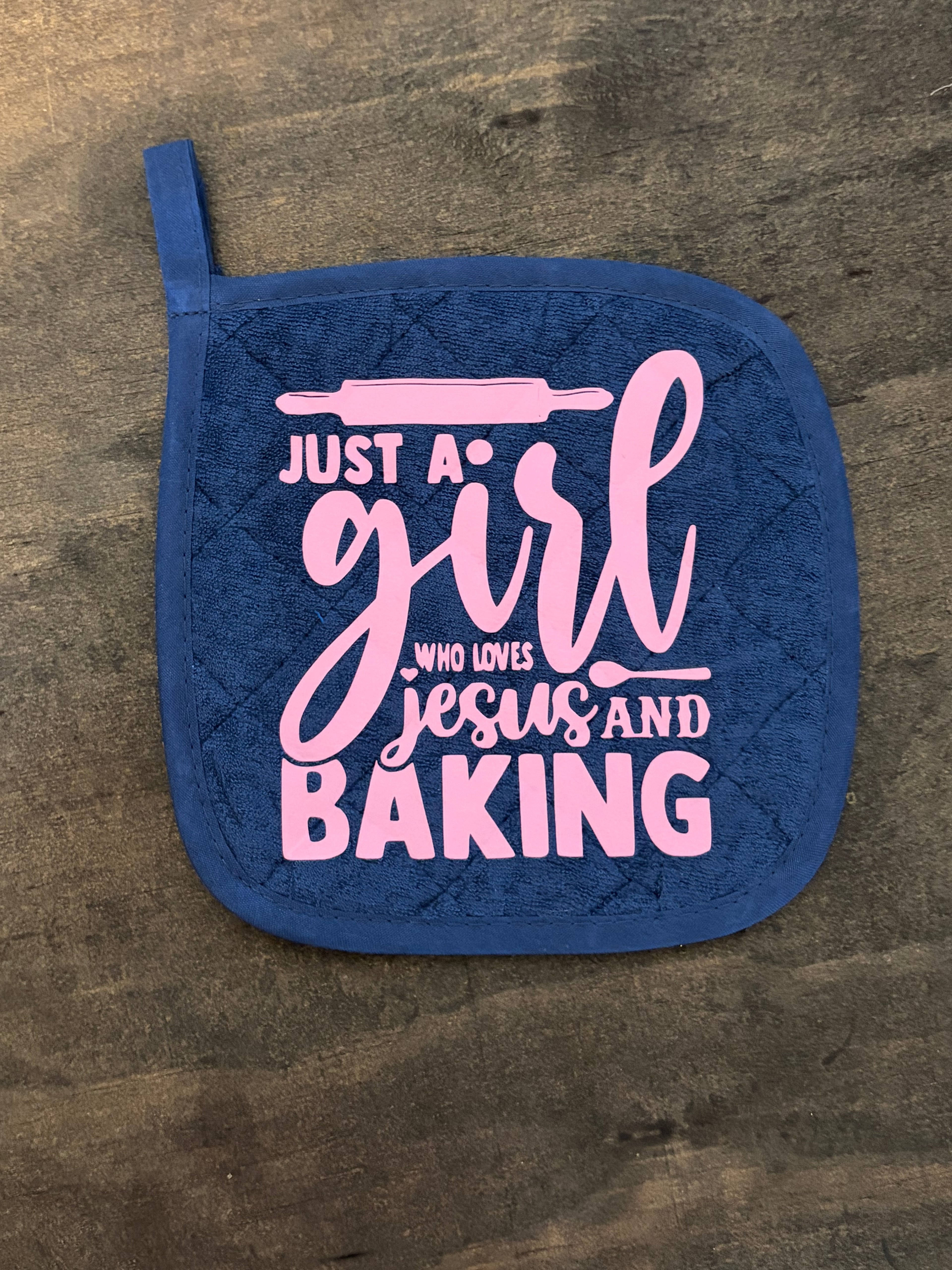 Just A Girl Pot Holder