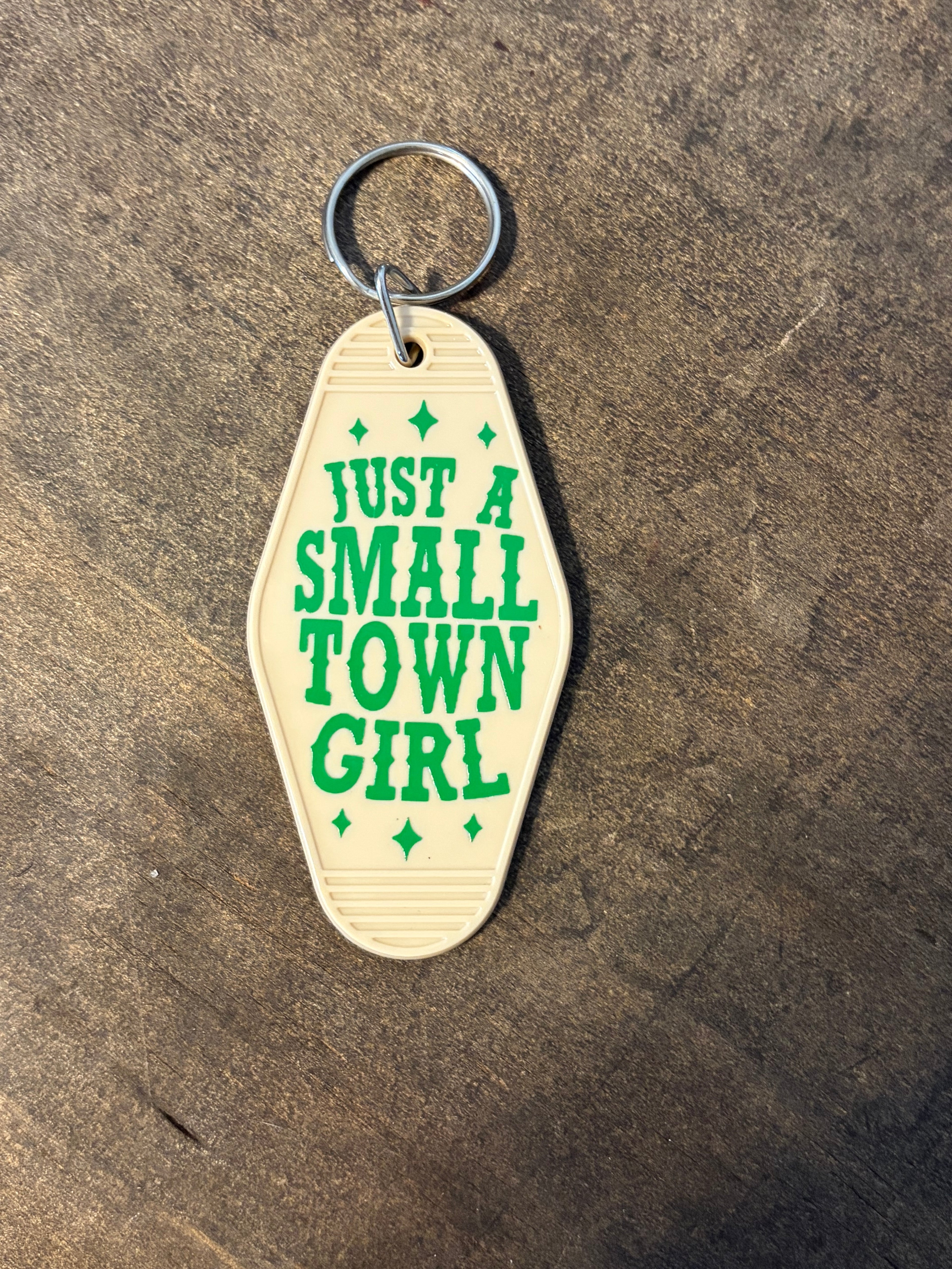 Small Town Girl Motel Keychain