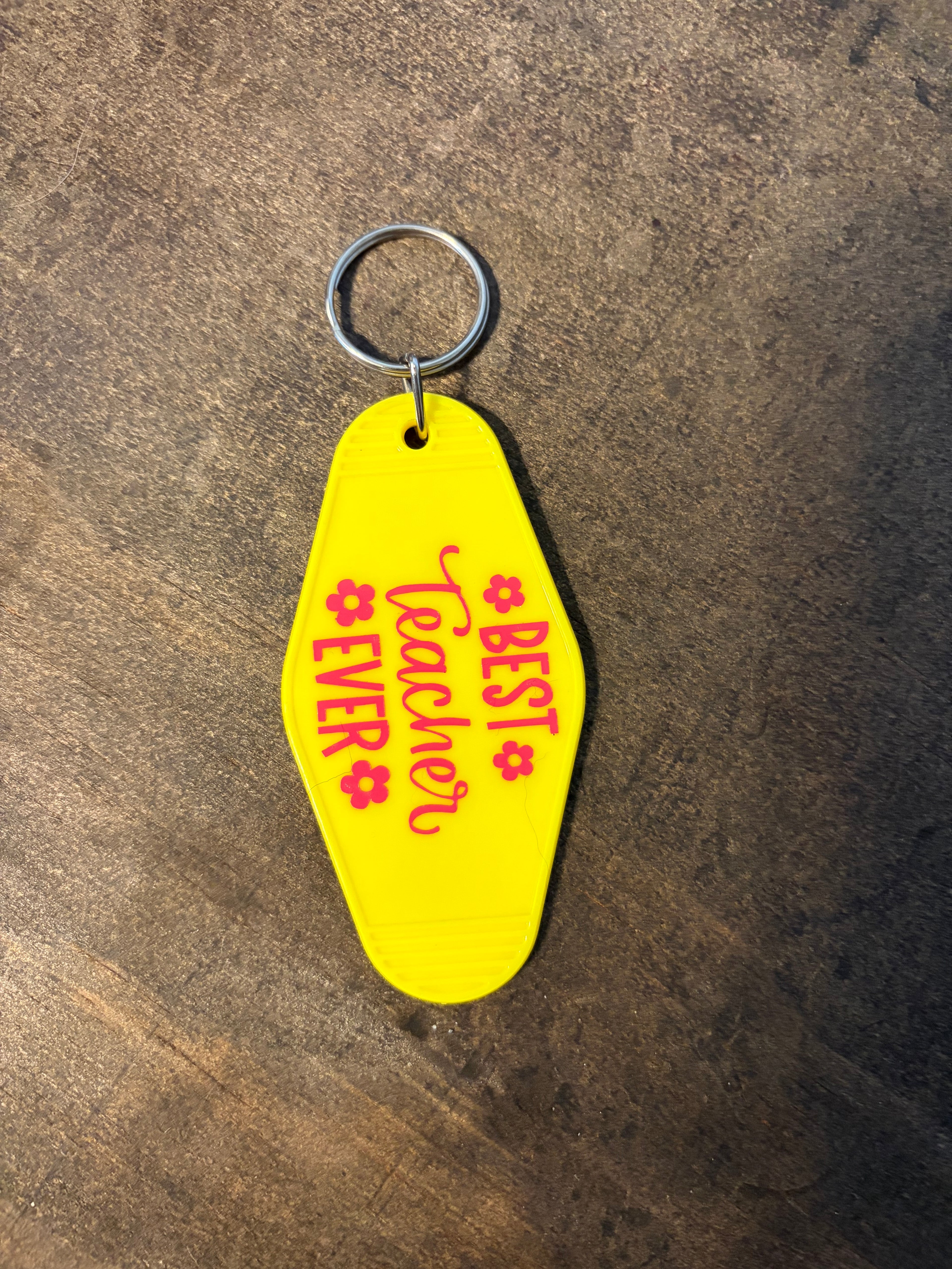 Best Teacher Motel Keychain