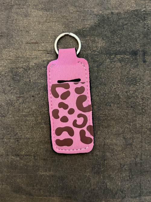 Cheetah Print Chapstick Holder