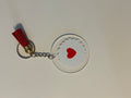 Heart Flower Keychain