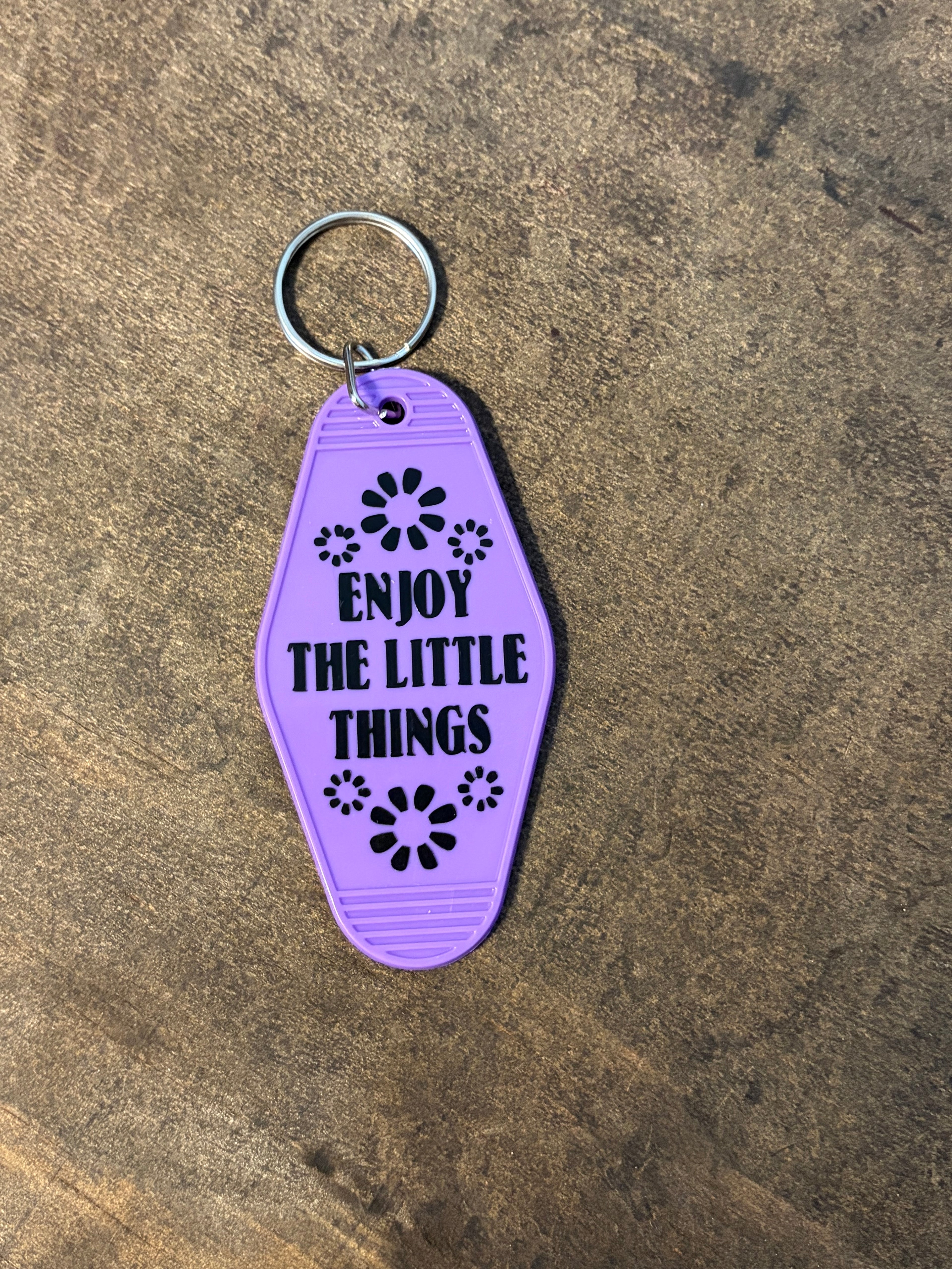 Enjoy The Little Things Motel Keychain